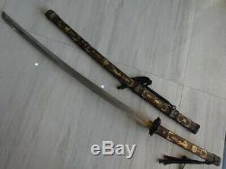 033 -High-quality Japanese Damascus Blade Sword Samurai Katana Full Tang Signed