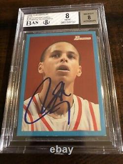 09 Bowman Blue Stephen Curry RC AUTO BGS 8 /1948Steph Rookie High End! Grail