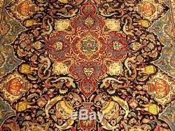 10 x 13 High Quality Handmade SIGNED Pictorial Design Azeri Rug Fine Soft Wool