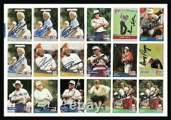 100 Autographed Signed Pro Set Golf Cards 6 Greg Norman 7 Deceased High Quality