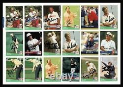 100 Autographed Signed Pro Set Golf Cards 6 Greg Norman 7 Deceased High Quality