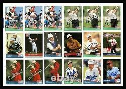 100 Autographed Signed Pro Set Golf Cards 6 Greg Norman 7 Deceased High Quality
