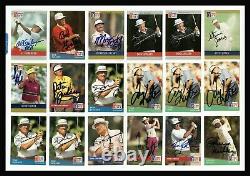 100 Autographed Signed Pro Set Golf Cards 6 Greg Norman 7 Deceased High Quality