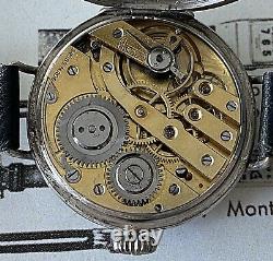 1914 Signed Silver High Quality WW1 Trench Watch Sensational Dial & Movement