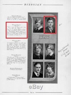 1920s President RONALD REAGAN senior high Yearbook signed Football School Play