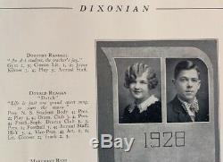 1928 Hand Signed President Ronald Reagan Dixon High School Yearbook w COA PSA