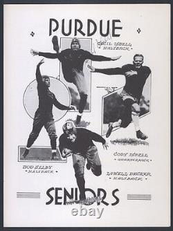 1937 Purdue Football Program High Grade Autographed Signed By Cecil Isbell Jsa