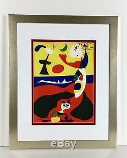 1938 Joan Miro Original Lithograph LEte Signed Framed HIGH Value