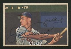 1952 Bowman 69 Joe Adcock Perfect Autographed Centered High Grade Card Signed