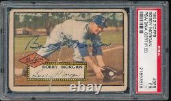 1952 Topps Signed/Autograph Bobby Morgan #355 Hi# Dodgers PSA/DNA 1