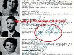 1953 ELVIS PRESLEY Inscribed Signed sr High School Yearbook Heartbreak Hotel