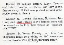 1953 ELVIS PRESLEY Inscribed Signed sr High School Yearbook Heartbreak Hotel