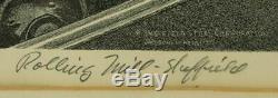 1953 Jackson Lee Nesbitt Pencil Signed Three High Rolling Mill Lithograph