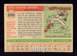 1955 Topps #200 Jack Jackie Jensen Autographed Quality Signed High Number Bosox