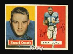 1957 Topps #80 Hopalong Cassady Autographed Hq Signed High Quality Football Card