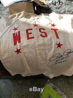 1958 Pete Rose Signed Game Used High School All Star Game Jersey with LOA Reds