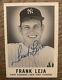 1960 Leaf Frank Leja Signed Baseball Card Rare High Number