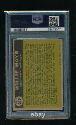 1961 TOPPS #579 WILLIE MAYS signed autograph PSA/DNA high # super tough SWSW6