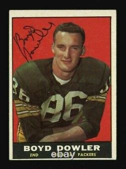 1961 Topps 43 Boyd Dowler Autographed Signed High Qualty Rookie Card Vintage Pen