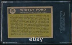 1961 Topps #586 Whitey Ford High # signed auto autograph SGC authentic