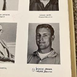 1962 Hillsdale High School Yearbook Signed SUPER BOWL CHAMP COACH DICK VERMEIL