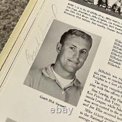 1962 Hillsdale High School Yearbook Signed SUPER BOWL CHAMP COACH DICK VERMEIL