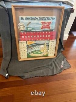 1962 Miller High Life Baseball Scoreboard Sign, all original, best available