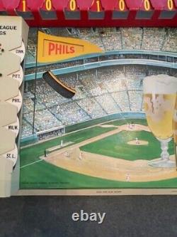 1962 Miller High Life Baseball Scoreboard Sign, all original, best available