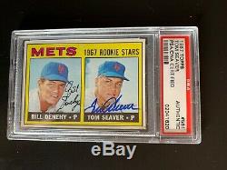 1967 Topps #581 Tom Seaver Autographed Rookie Card- Psa/dna Super High End Mets