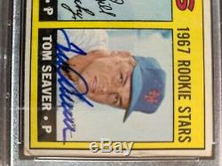 1967 Topps #581 Tom Seaver Autographed Rookie Card- Psa/dna Super High End Mets