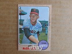 1968 Topps Baseball Signed Autographed Card Singles Complete Your Set Updated