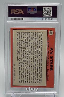 1969 Topps #556 A's Stars signed by Bando, Campaneris & Cater. PSA 10 RARE