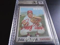 1970 TOPPS High Number #660 JOHNNY BENCH Auto BGS 10 Autograph Signed Authentic