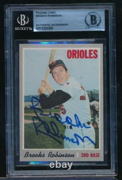 1970 Topps #230 Brooks Robinson signed auto BAS BECKETT NM cond high grade