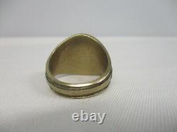 1975 Signed John Roberts 10k Gold Tilton School High School Ring Size 11