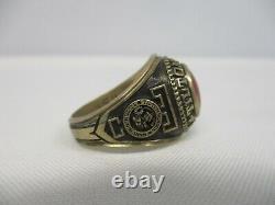 1975 Signed John Roberts 10k Gold Tilton School High School Ring Size 11