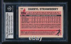 1983 Topps Traded #108T Darryl Strawberry signed auto BAS BECKETT high grade