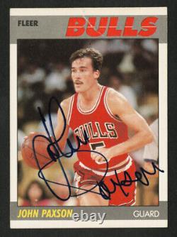 1987-88 1987 Fleer #83 John Paxson Rc Autographed High Quality Early Bold Signed