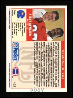 1989 Pro Set #492 Steve Atwater Full Autographed High Quality Signed Rookie Card