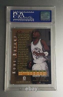1996 Score Board Kobe Bryant Basketball Rookies PSA 10 (Error)