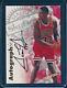 1997-98 Skybox Premium Autographics Scottie Pippen On Card Auto Bulls