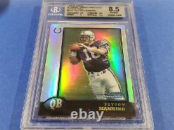 1998 Bowman Chrome Peyton Manning Bcp#1 Rookie Graded Bgs 8.5 Mimt High Grade