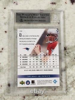 2000 Tom Brady Upper Deck Spx Rookie Rc Mint #130 High Subs! Bgs 9 9.5 10 Ssp