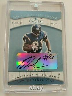 2001 Donruss Significant Signatures Ladainian Tomlinson Rc? /50