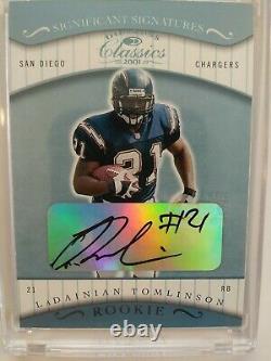 2001 Donruss Significant Signatures Ladainian Tomlinson Rc? /50