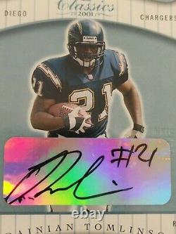 2001 Donruss Significant Signatures Ladainian Tomlinson Rc? /50