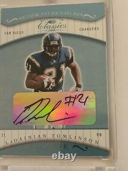 2001 Donruss Significant Signatures Ladainian Tomlinson Rc? /50