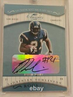 2001 Donruss Significant Signatures Ladainian Tomlinson Rc? /50