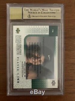 2001 Upper Deck Tiger Woods Players Ink RC BGS 9.5 GEM MINT+ AUTO 10 High Subs