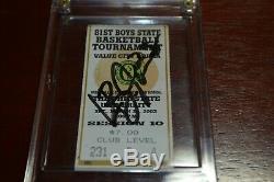 2003 Lebron James Signed Ticket Stub From Last High School Game! Must See